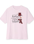 Christmas Women's Tee - Baby It's Cold Outside Soft Pink T-Shirt