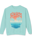 CHASING SUNSET Women's Lightweight Crewneck Sweatshirt Chalky Mint Sweatshirt