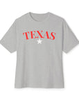 Texas Star - Oversized Boxy T-shirt for Women Athletic Heather T-Shirt