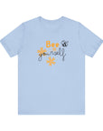 Bee Yourself - Women's Tee Shirt Baby Blue T-Shirt