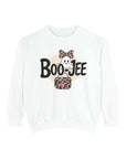 Boo-Jee Ghost Sweatshirt: Fun Halloween Unisex Graphic Sweatshirt for Cozy Fall Vibes