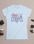 STARS & STRIPES Women's Tee Light Blue T-Shirt