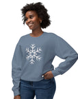 Snowflake Crewneck Sweatshirt — Comfy Winter Soft and Warm Pullover