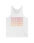 CALIFORNIA Women's Jersey Tank White Tank Top