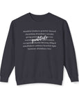 Gratitude Lightweight Sweatshirt Black Sweatshirt