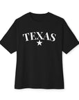 Texas Star - Oversized Boxy T-shirt for Women Black T-Shirt