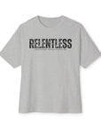 Relentless Determination Boxy Tee - Make It Happen Attitude - Unisex Shirt Athletic Heather T-Shirt