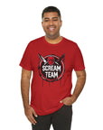 Scream Team Graphic Tee, Halloween Shirt, Unisex Casual Wear, Spooky Party Outfit, Horror Lovers Gift, Movie Night Apparel