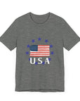 USA Men's Jersey Short Sleeve T-Shirt Deep Heather T-Shirt