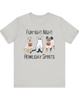 Fur-ight Night Howliday Spirit - Unisex Tee Silver T-Shirt