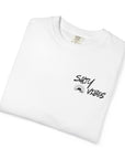 White t-shirt with 'Faith & Fairways Golf Co' text on a white background