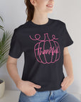 Pink Thankful - Women's Cancer Awareness Tee T-Shirt