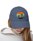 Hawaii Vintage Distressed Cap - Unisex Palm Tree Design Hats