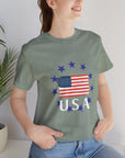 USA Womens Jersey Short Sleeve Tee Shirt T-Shirt