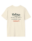 Nature Is Cheaper Than Therapy T-Shirt | Funny Hiking & Outdoor Tee T-Shirt