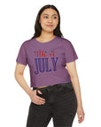 4th OF JULY Women's Festival Crop Top T-Shirt