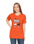 Boo Buddies T-Shirt, Unisex Jersey Short Sleeve Tee, Pet Lovers Gift, Halloween Outfit, Kiki Milo Design, Cute Cat Dog Apparel