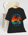 State of California Love - Women's Jersey T-Shirt Black T-Shirt