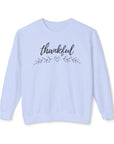 Thankful with Heart - Women's Crewneck Sweatshirt Hydrangea Sweatshirt