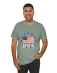 USA Womens Jersey Short Sleeve Tee Shirt T-Shirt