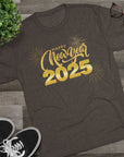 New Year 2025 Tri-Blend Tee - Cheers to a Fresh Start T-Shirt