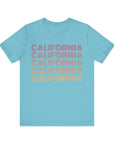 California - Men's Jersey Tee Turquoise T-Shirt