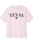 Texas Star - Oversized Boxy T-shirt for Women Soft Pink T-Shirt