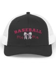 Snapback Cap - Baseball Mama Enthusist Gift Idea Black White One size Hats