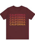 California - Women's Jersey Tee Maroon T-Shirt