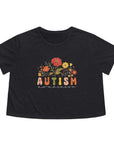 Autism Awareness - Women's Cropped Tee Dark Grey Heather T-Shirt