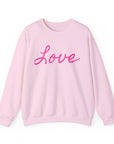 Valentine Love Women's Sweatshirt Light Pink Sweatshirt