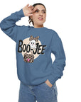 Boo-Jee Ghost Sweatshirt: Fun Halloween Unisex Graphic Sweatshirt for Cozy Fall Vibes
