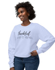Thankful with Heart - Women's Crewneck Sweatshirt Sweatshirt