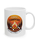 Cozy Campfire Ceramic Mug - Perfect Gift for Coffee Lovers & Nature Enthusiasts