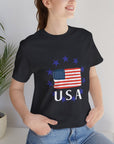 USA Womens Jersey Short Sleeve Tee Shirt T-Shirt