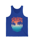 CHASING SUNSET Women's Jersey Tank True Royal Tank Top