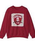 Scream Team Crewneck Sweatshirt - Perfect for Halloween, Casual Style, Cozy Comfort, Unisex Gift, Horror Fans