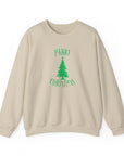 Christmas Tree Crewneck Sweatshirt — 'Merry Christmas' Minimal Holiday Pullover