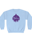 Christmas Ornament Believe Crewneck Sweatshirt Light Blue Sweatshirt