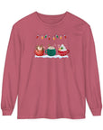 Long Sleeve T-Shirt Christmas Cheers Coffee Time Unisex Crimson Long-sleeve