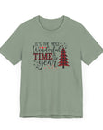 Christmas Tee Shirt - Unisex Jersey Short Sleeve Sage T-Shirt