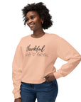 Thankful with Heart - Women's Crewneck Sweatshirt Sweatshirt