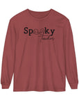 Spooky Teacher Unisex Long Sleeve T-Shirt Brick Long-sleeve
