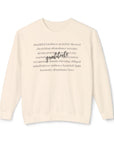 Gratitude Lightweight Sweatshirt Ivory Sweatshirt