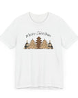 Merry Christmas Trees Women's Tee Solid White Blend T-Shirt