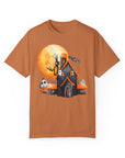 Haunted House - Soft Washed Unisex Tee Shirt Yam T-Shirt