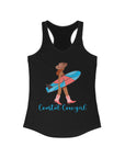 Coastal Cowgirl - Women's Racerback Tank Solid Black Tank Top