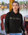 Women's Cozy "Beautiful" Fleece Hoodie - Soft, Warm, Casual Sweatshirt for Everyday Comfort