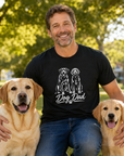Dog Dad Best Friends Graphic T-Shirt | Gildan G640 Softstyle