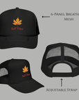 Embroidered Fall Vibes Foam Trucker Hat, Autumn Hat, Cool Weather Accessory, Outdoor Lifestyle, Gift for Him/Her